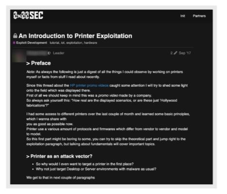 tutorial generico per violare stampanti