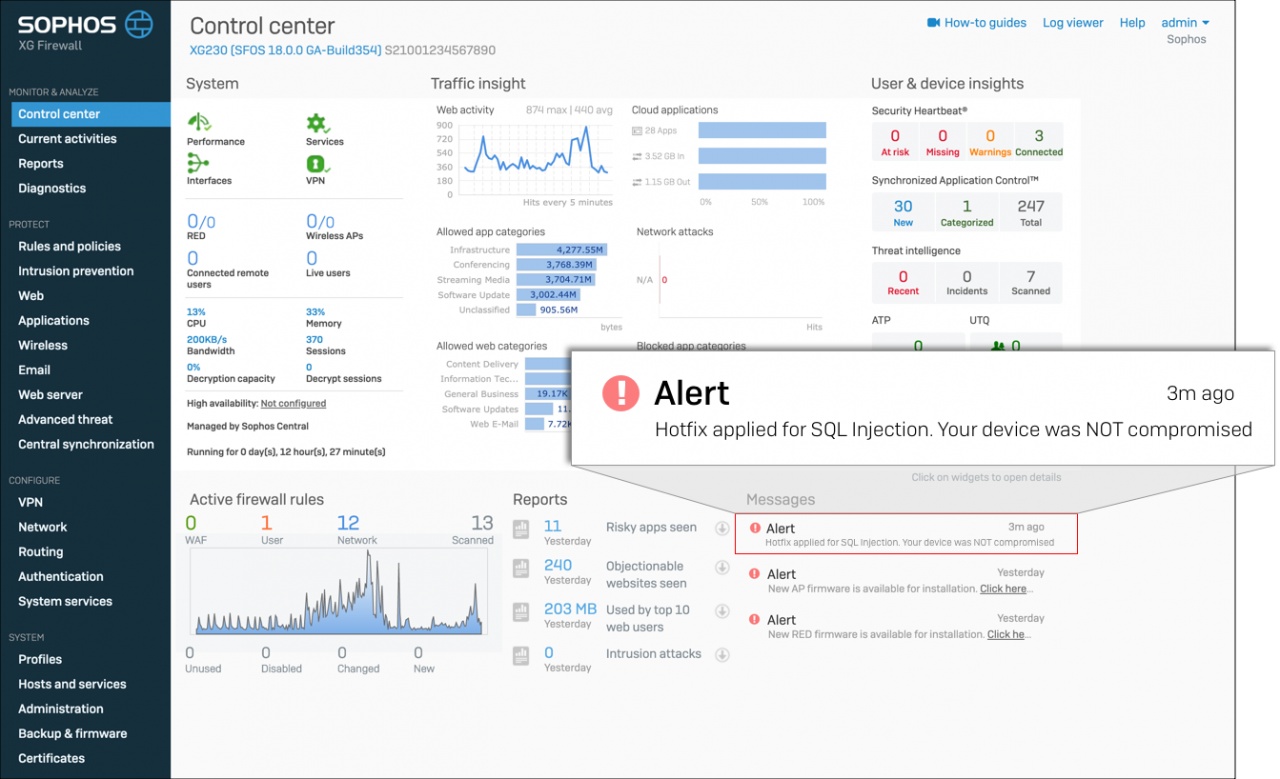 sophos xg firewall