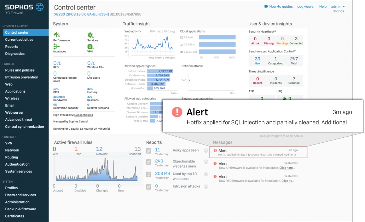 sophos xg firewall 2