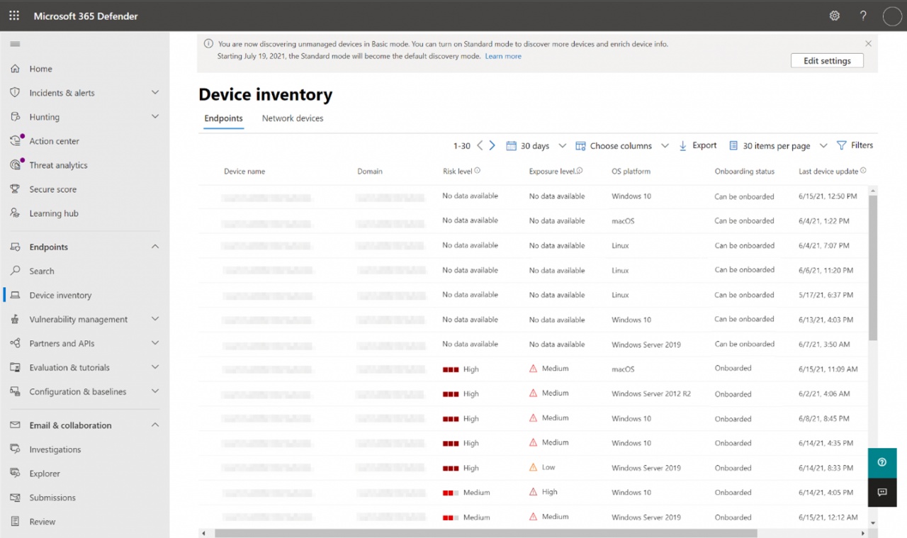 figure10 device discovery microsoft 365 defender